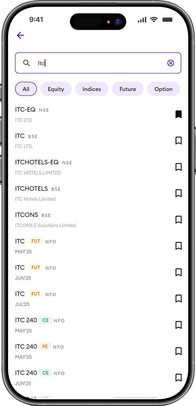 Select the Stock you want to Buy with MTF